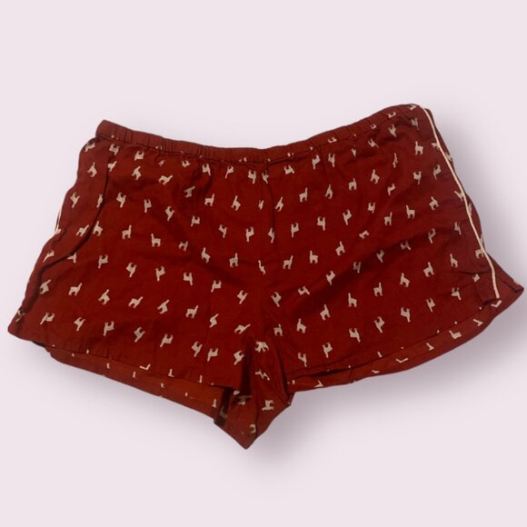 Llama Alpaca Holiday Sleep Pajama Artsy Hipster Hippie Lounge Comfy Hip Shorts - Picture 1 of 5
